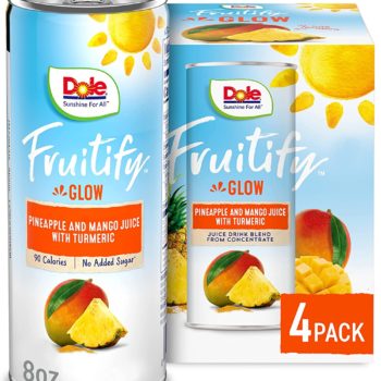 Dole Fruitify Glow, Pineapple & Mango Juice with Turmeric