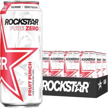 Rockstar Pure Zero Energy Drink, Fruit Punch